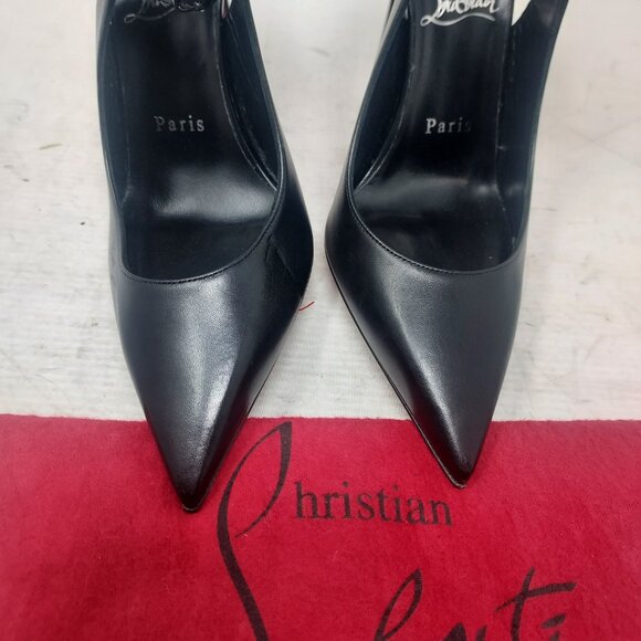 Christian Louboutin Black Strappy Condora Leather Pump - Picture 6 of 11